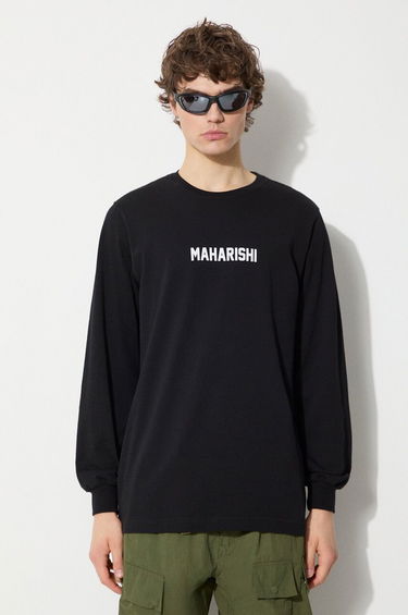 Tričko Maharishi Maharishi Long Sleeve T-Shirt Čierna | 1277.BLACK, 0