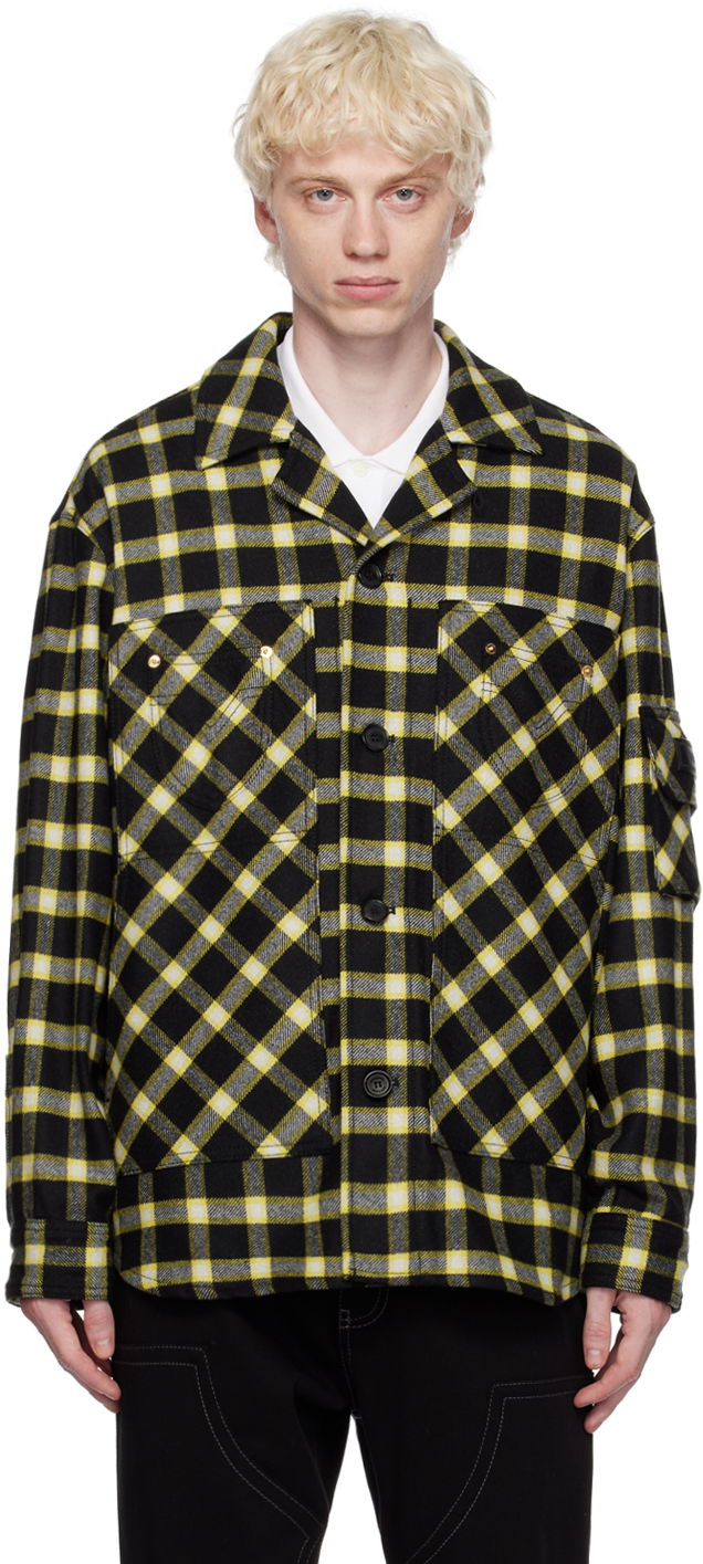 Košeľa Versace Check Shirt Žltá | 1010265_1A07963, 0