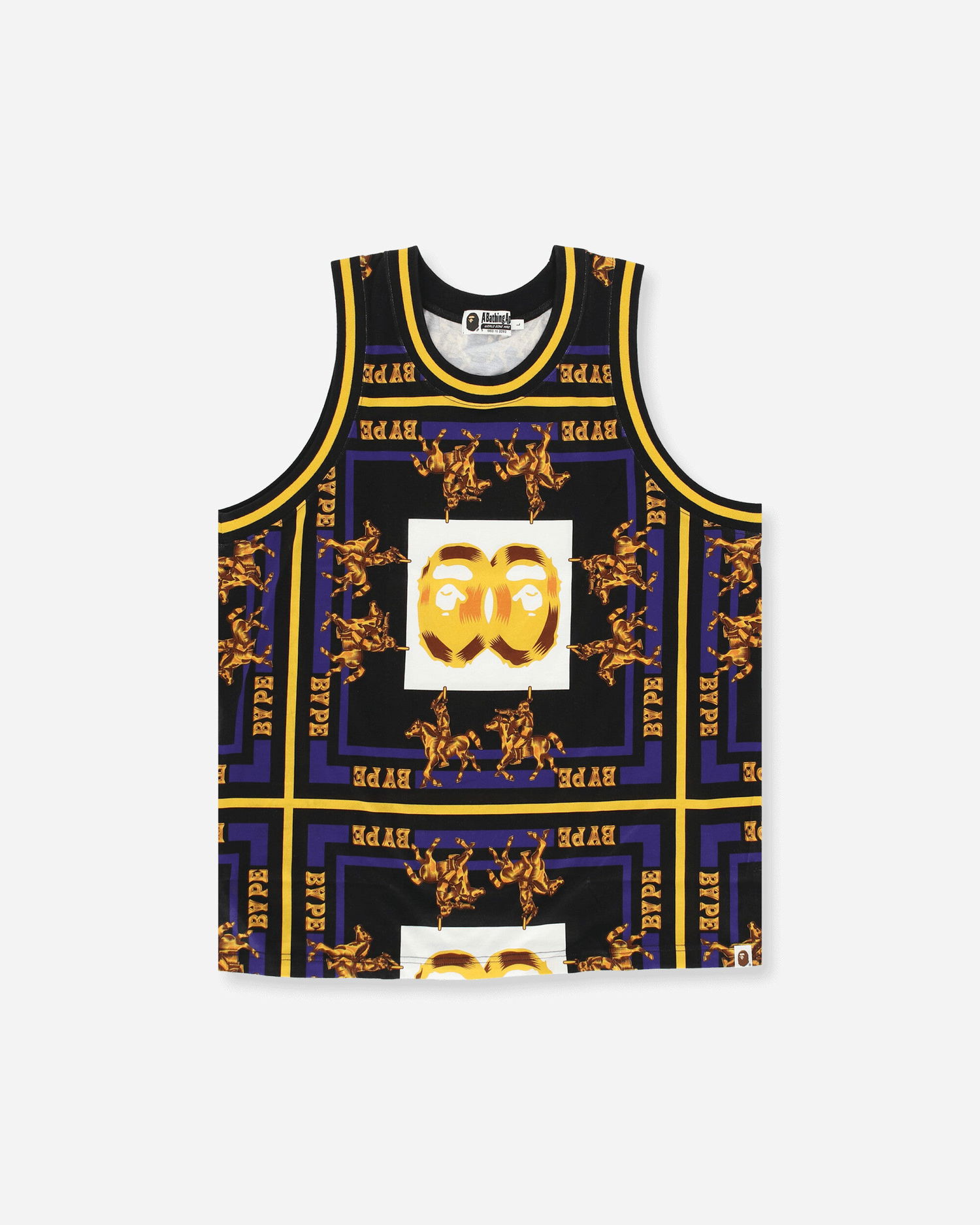 Tielko BAPE Double Ape Head Basketball Jersey Čierna | 1H30109008 001, 1