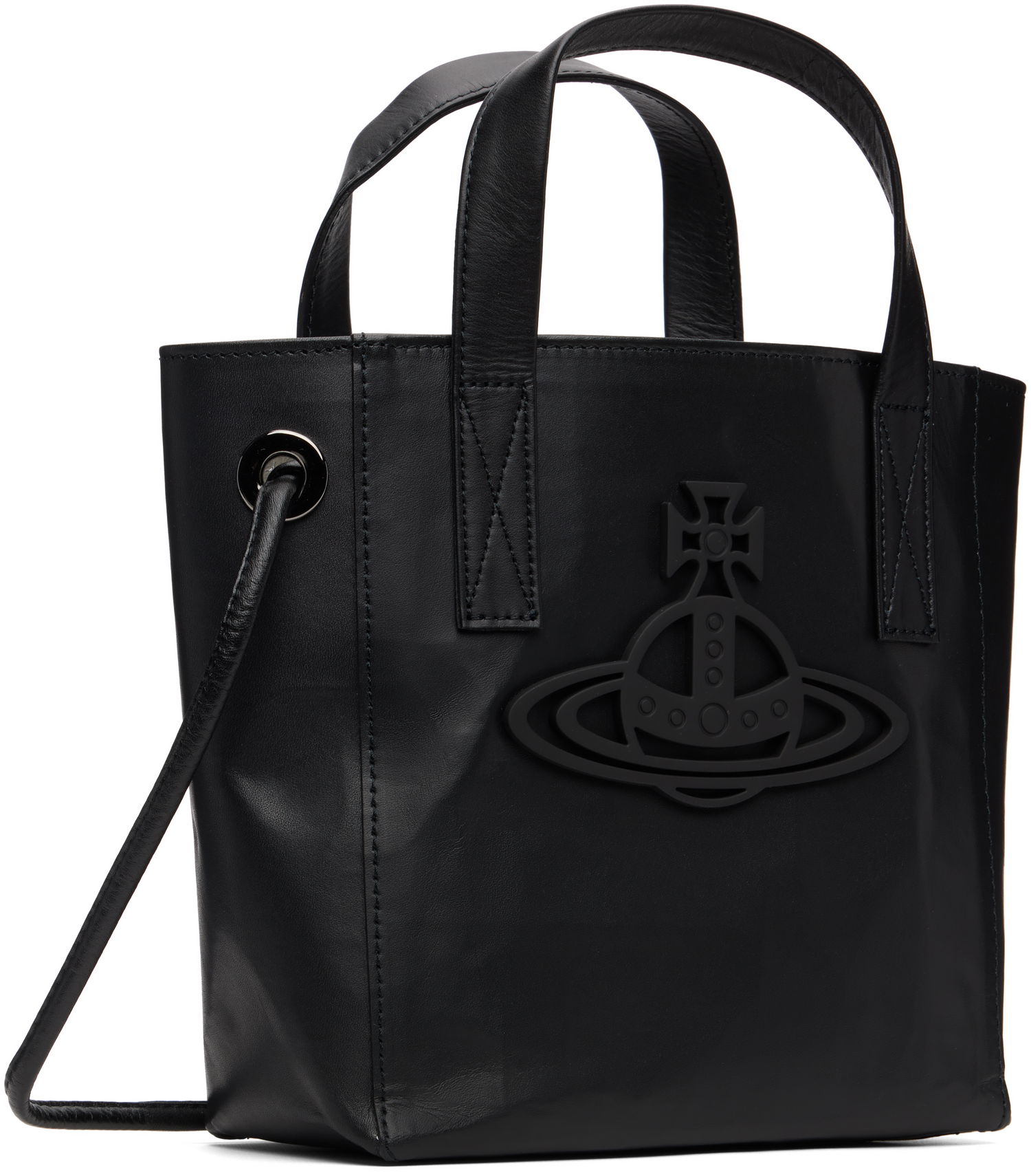 Tote bag Vivienne Westwood Vivienne Westwood Sarah Small Leather Tote Čierna | 4D030006U-L00AN-, 1