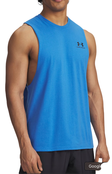 Tielko Under Armour Left Chest Cut Off Tank Modrá | 1329286-402, 0