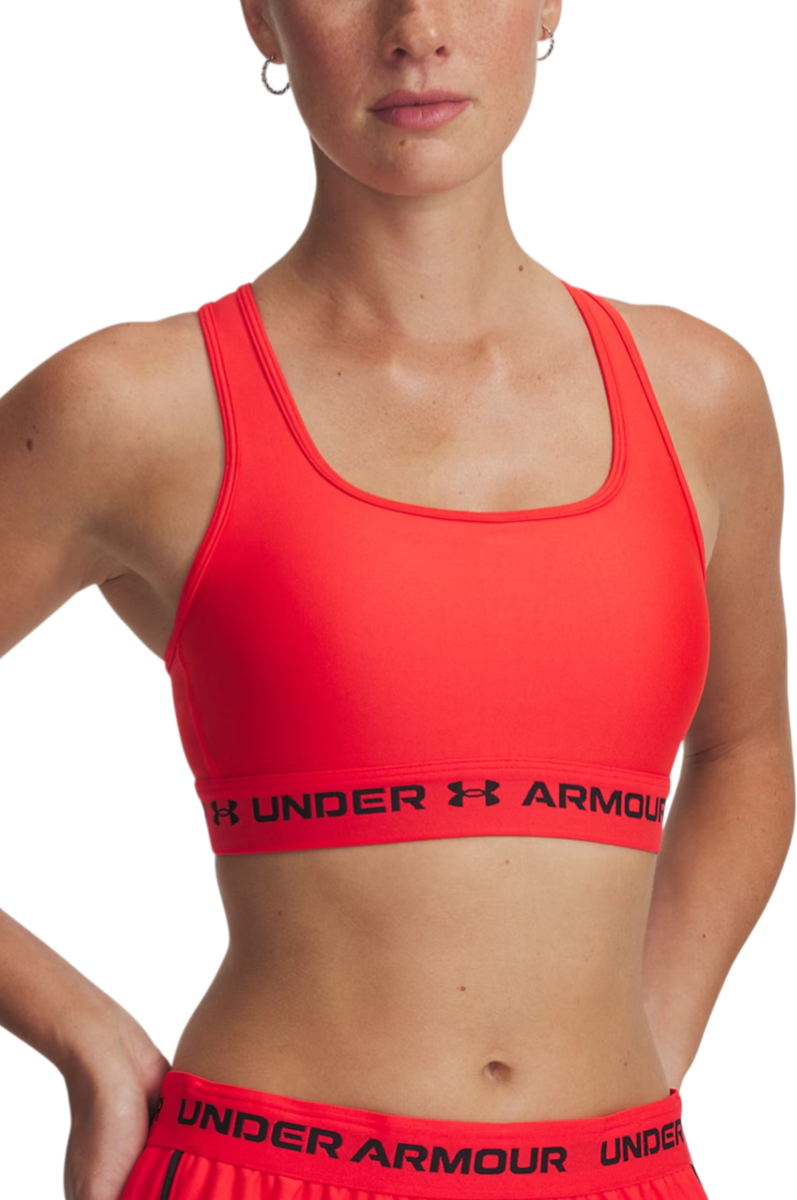 Podprsenka Under Armour Under Armour Crossback Mid Sports Bra Červená | 1361034-714