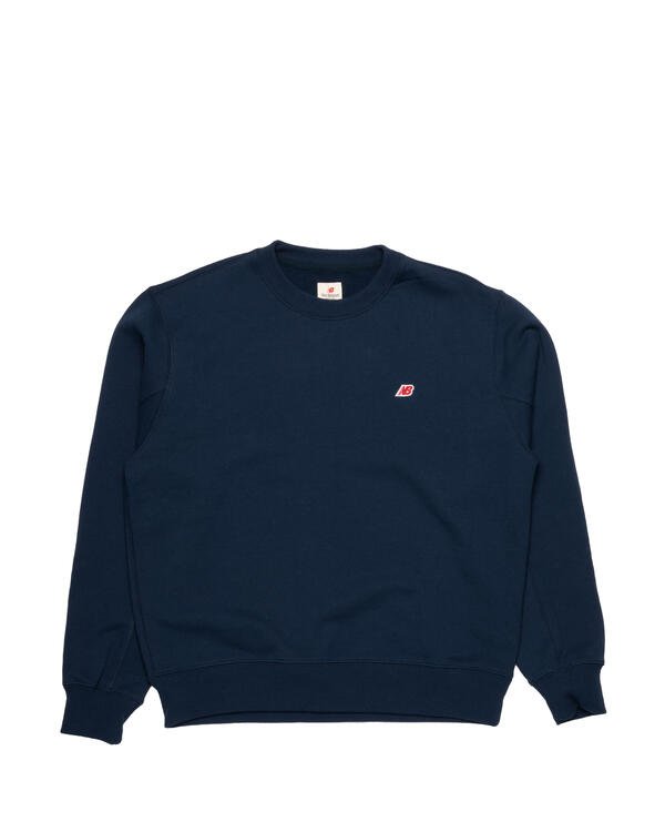 Mikina New Balance Made in USA Crew Sweatshirt Navy | MT21541_NGO, 0