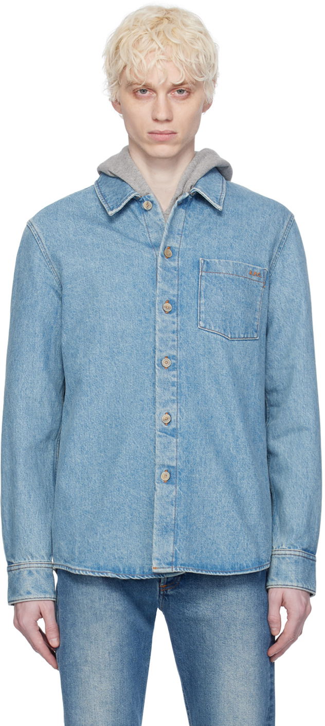 Vittorio Brodée Poitrine Denim Shirt