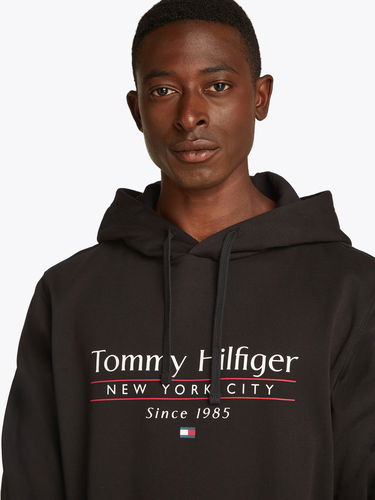 Mikina Tommy Hilfiger Tommy Hilfiger New York City Drawstring Hoodie Čierna | MW0MW38672BDS, 3