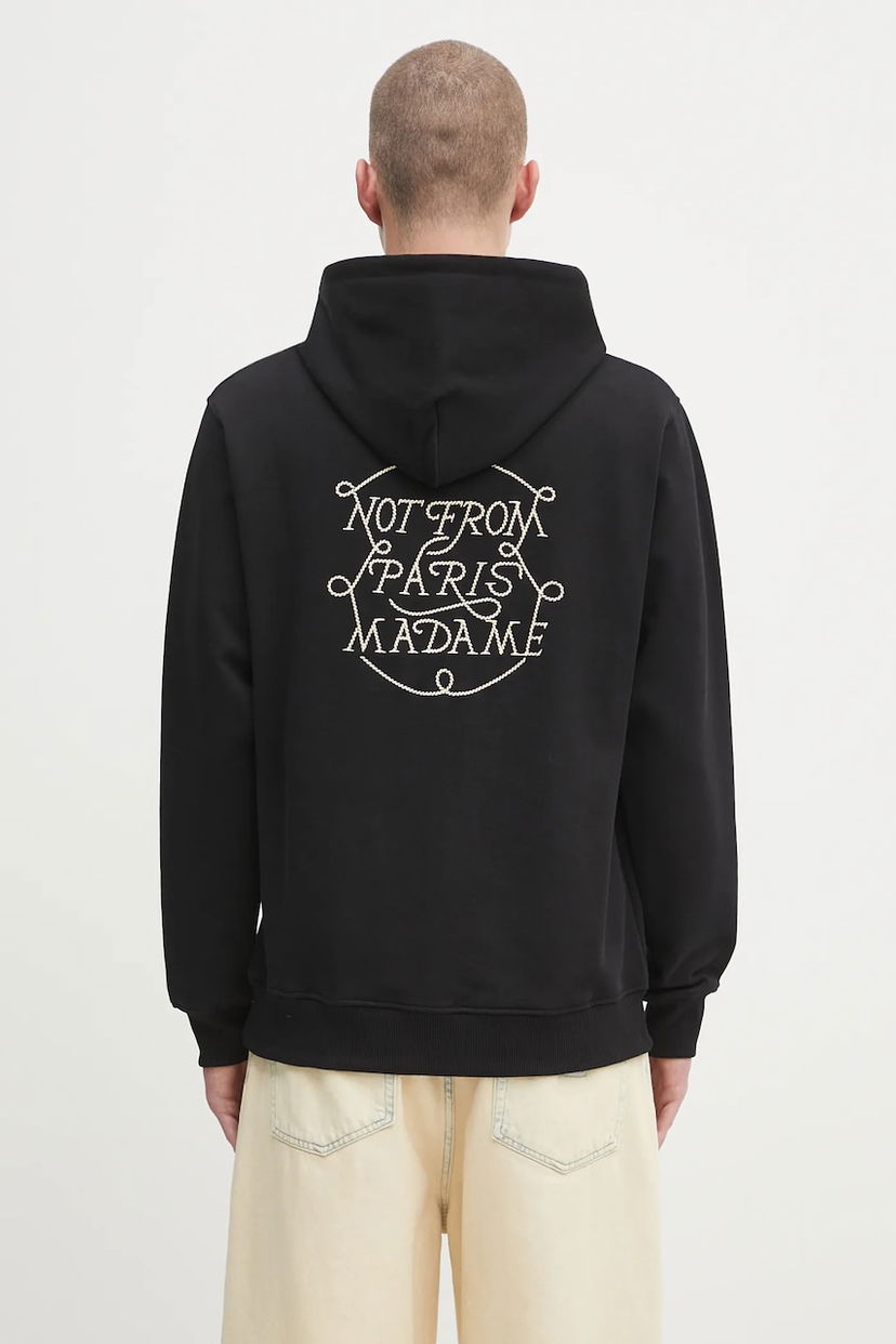Mikina Drôle de Monsieur Drôle de Monsieur Le Hoodie Slogan Tresses Čierna | H.HO183.CO127