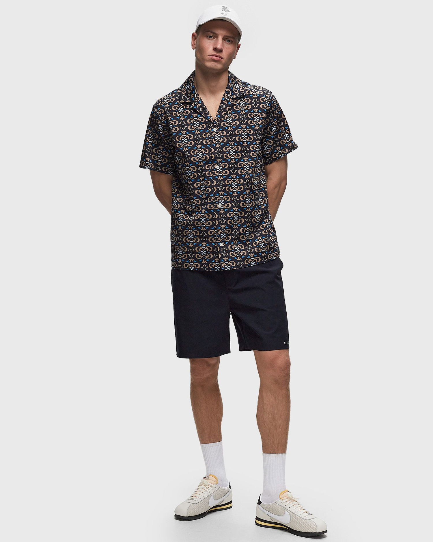 Košeľa Les Deux Hendrix AOP SS Shirt Navy | LDM401080-460810, 1
