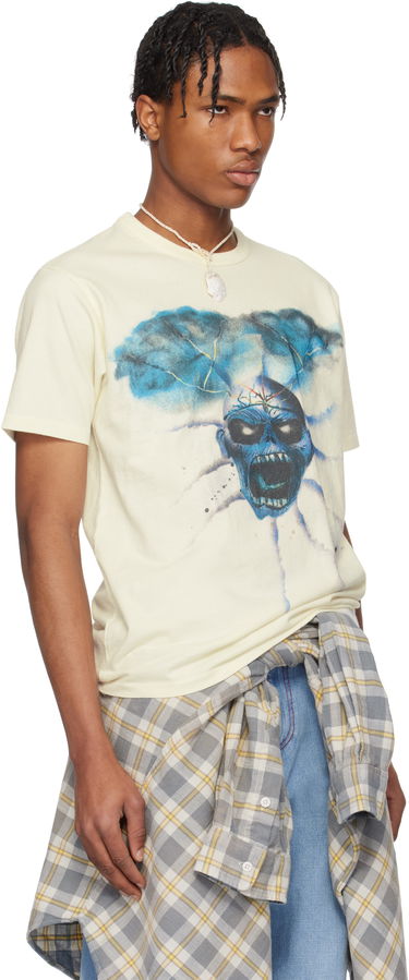 Tričko ERL ERL Skull Graphic T-Shirt Béžová | ERL10T011, 1