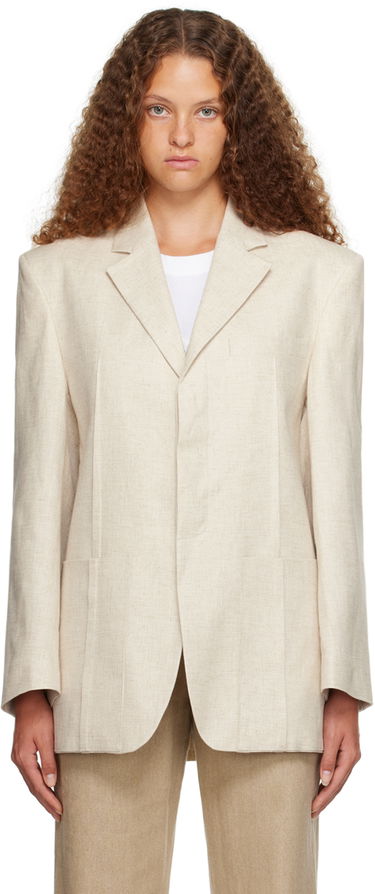 Kabáty Jacquemus Le Chouchou 'La Veste D'Homme' Béžová | 22E213JA101-1358, 0
