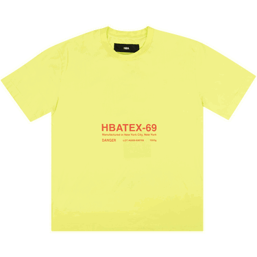 Tričko Hood By Air HBATEX T-Shirt Žltá | 2835 100000103HSST LIME, 0