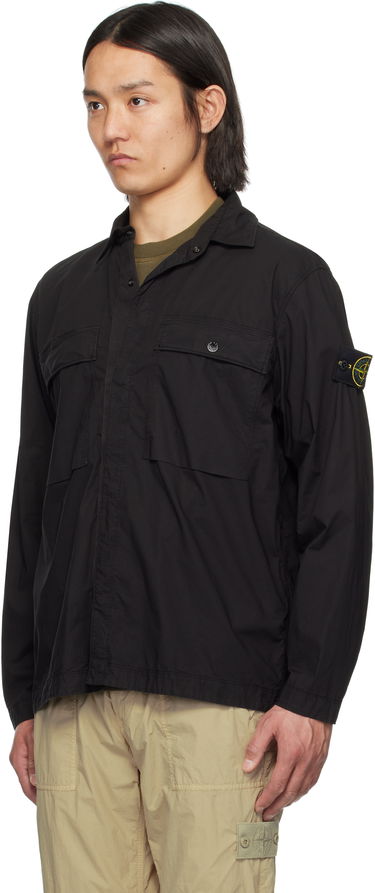 Košeľa Stone Island Stone Island Stretch Cotton Shirt Čierna | K1S15 1200015 S0003, 3