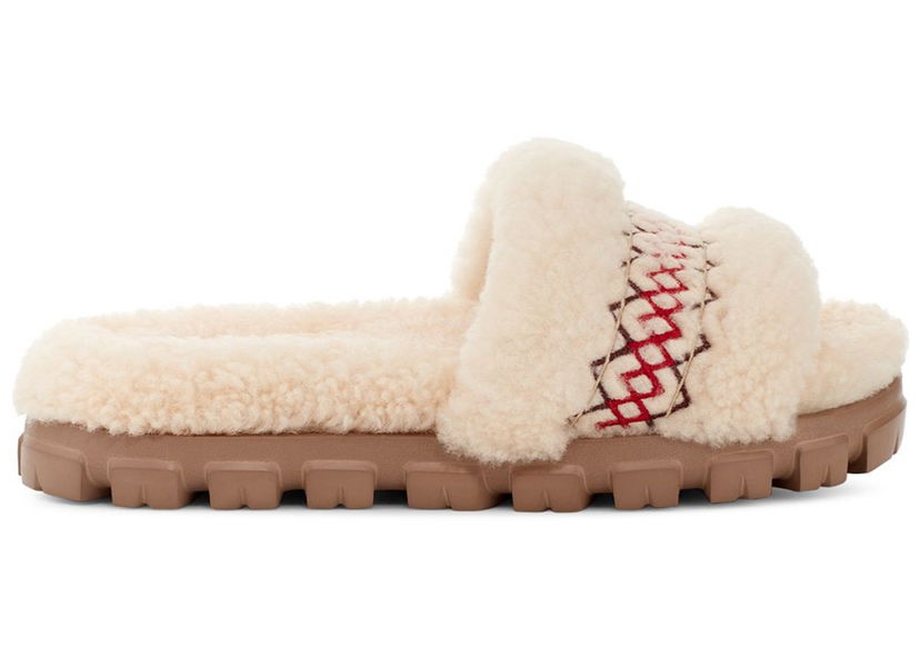 Oblečenie UGG Cozetta Slipper Heritage Braid Natural (Women's) Biela | 1143974-NAT