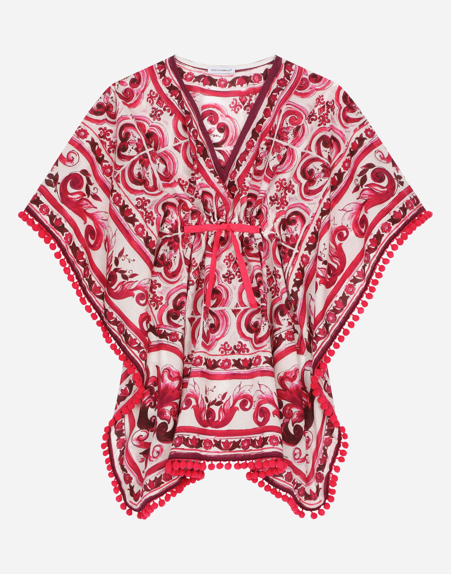 Tričko Dolce & Gabbana Dolce & Gabbana Majolica Print Batiste Caftan Rôznofarebný | LB7A14G7J5KHE3TN, 0