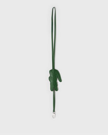 Kľúčenka Lacoste Crocodile Leather Key Holder Zelené | NU5136HN-B01, 2