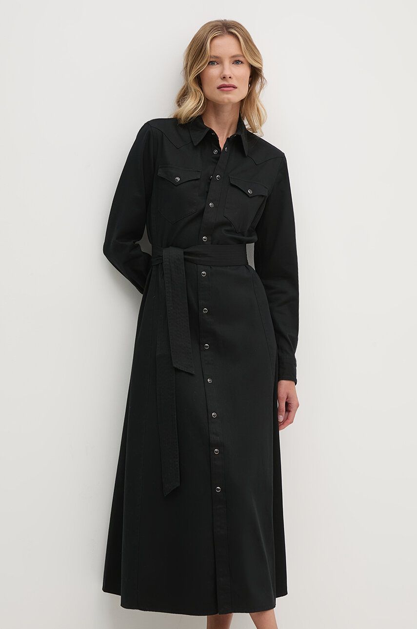 Šaty Polo by Ralph Lauren Maxi Dress Čierna | 211941456, 0