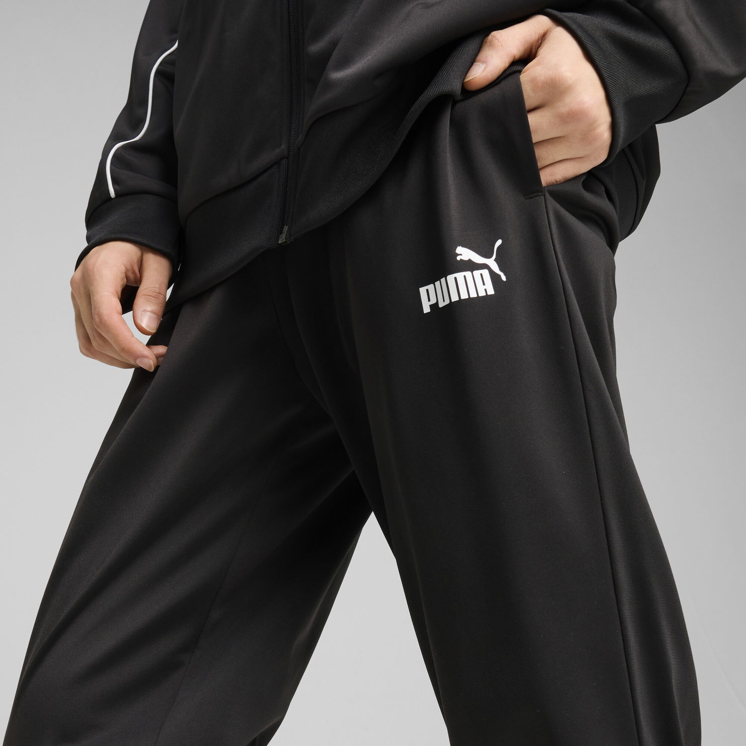 Súprava Puma Polyester Tracksuit Čierna | 684852_01, 1