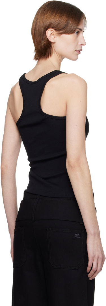 Tielko Courrèges Courrèges 90's Rib Tank Top Čierna | 125JDE123JS0194, 2