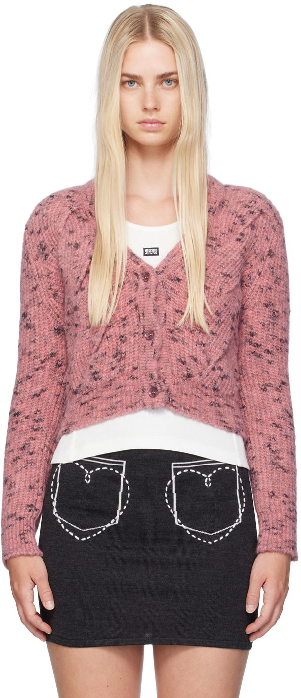 Sveter Moschino Cable Knit Cardigan Ružová | 242K10904, 0