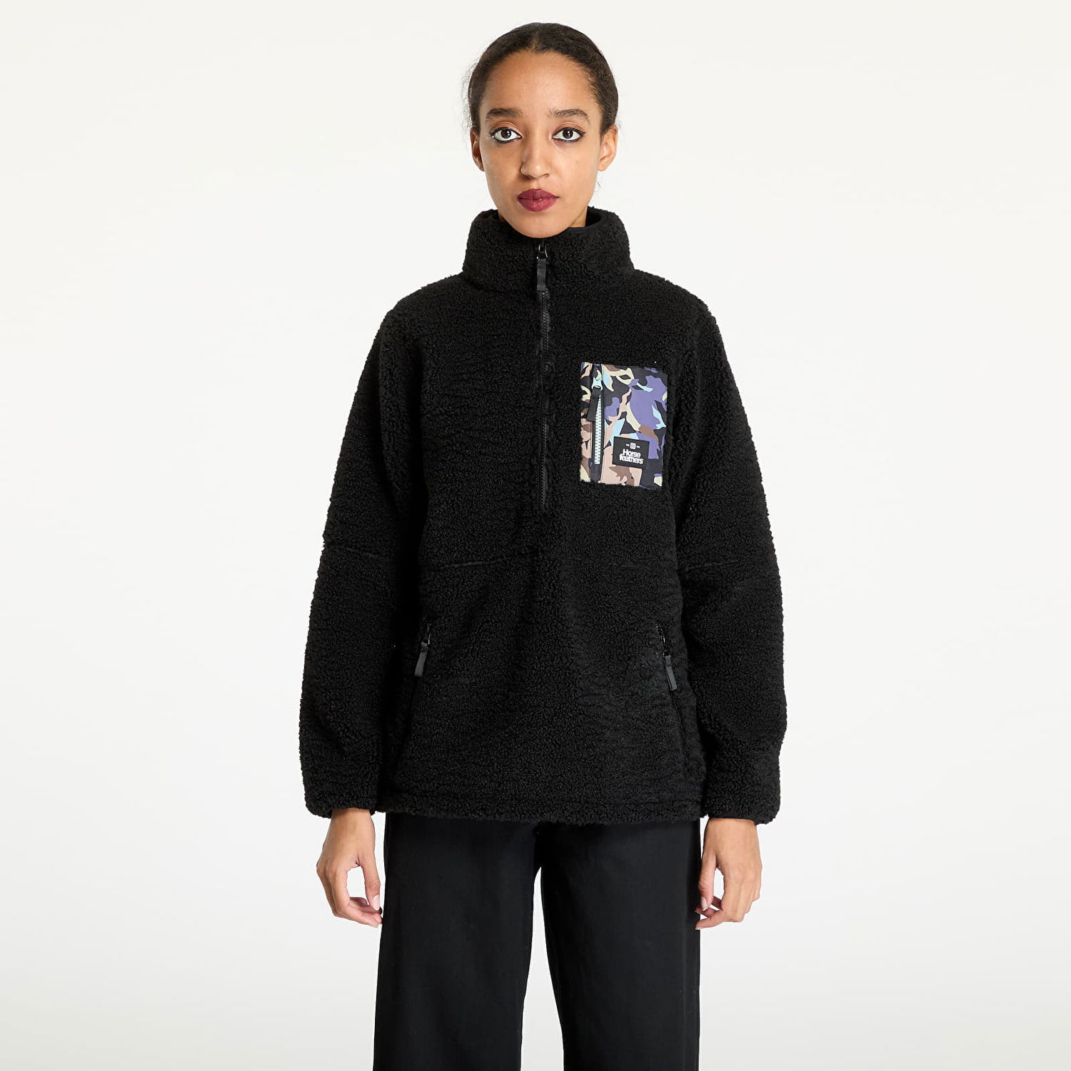 Mikina Horsefeathers Sweatshirt Elvira Sweatshirt Black XS Čierna | TW033F, 0
