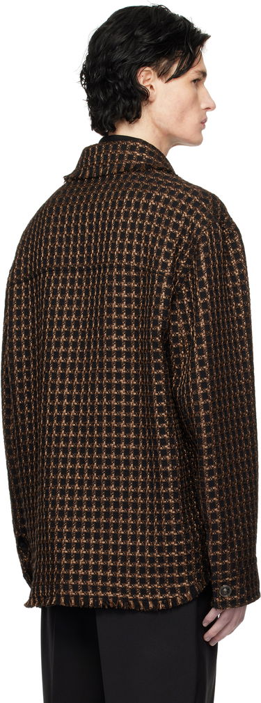 Bunda Versace Tweed Overshirt Jacket Hnedá | 1017402_1A12329, 2