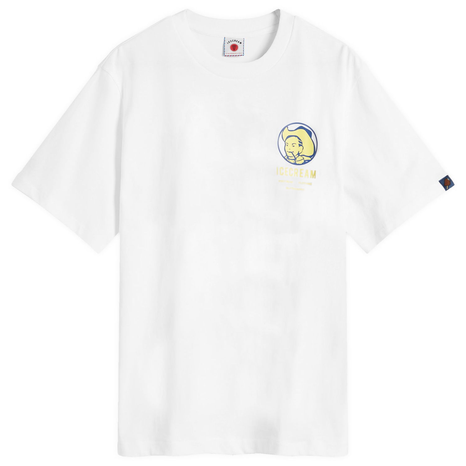 Tričko BBC IceCream ICECREAM Cowboy Graphic T-Shirt, Size Large Biela | IC25144-WHT, 0
