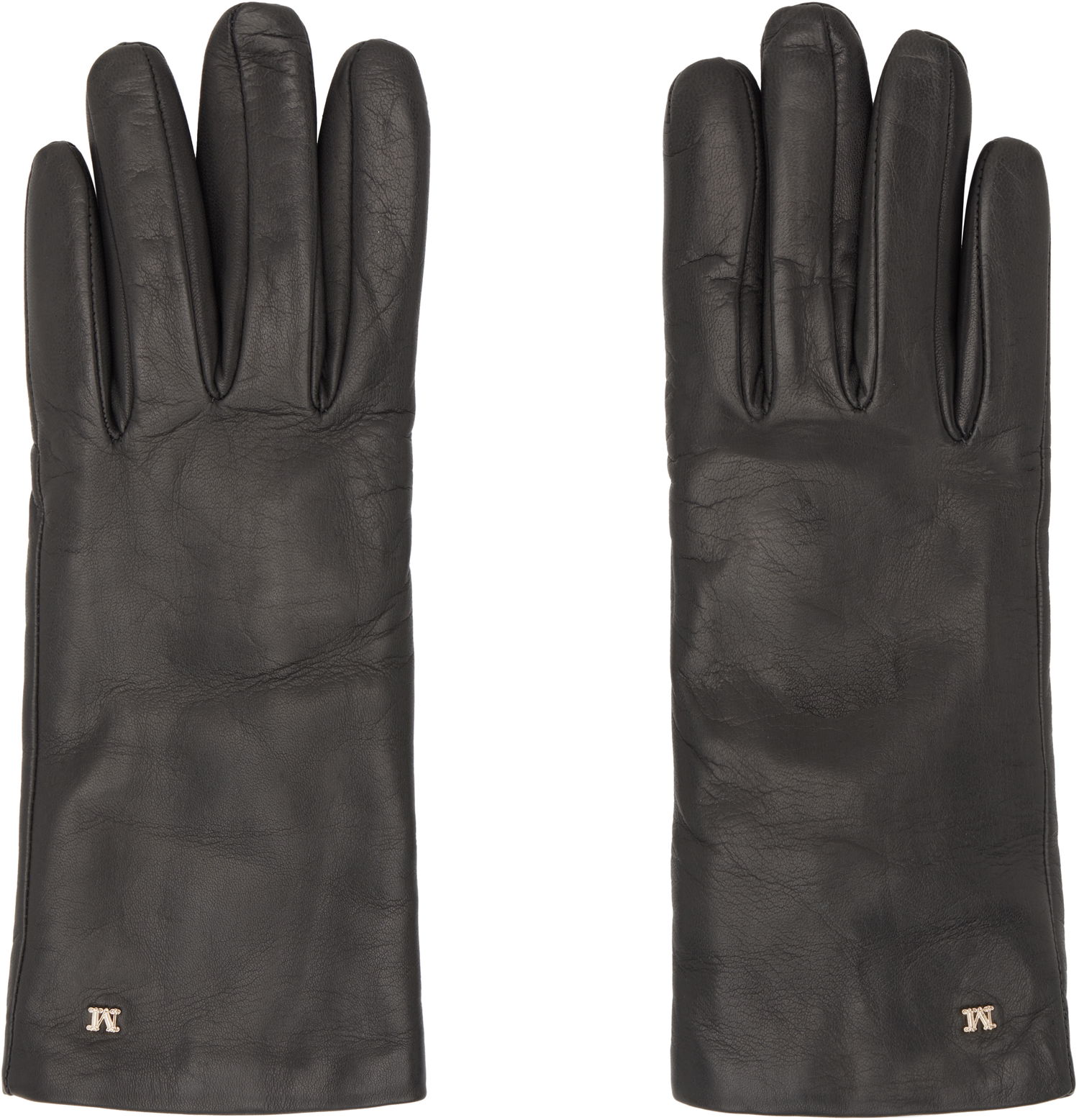 Rukavice Max Mara Max Mara Splato Leather Gloves Čierna | 2424566022600 MM02332, 0
