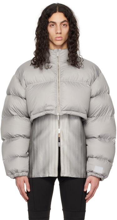 Prešívaná bunda VETEMENTS VTMNTS Cropped Puffer Jacket Šedá | VL14JA240X, 0