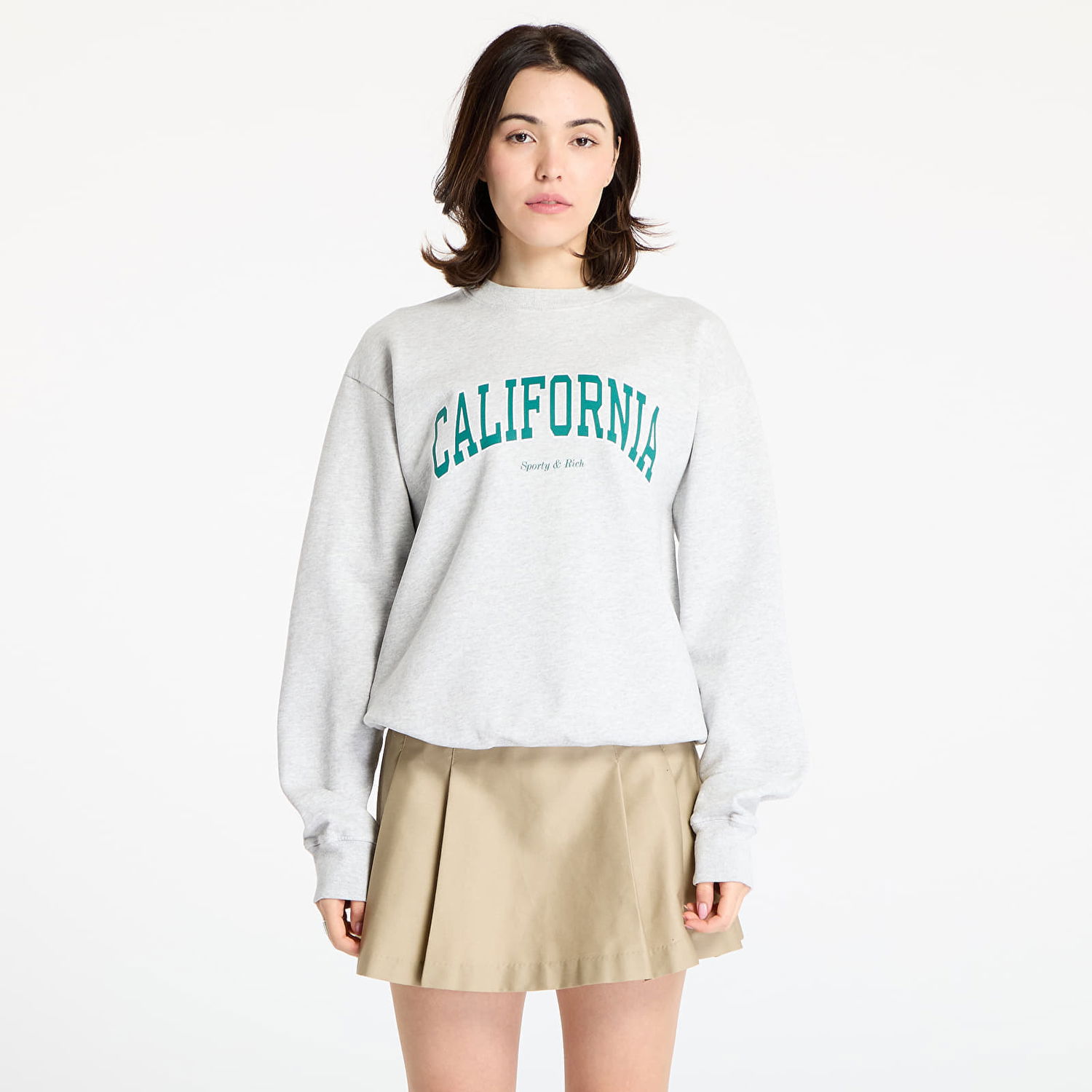 Mikina Sporty & Rich Sporty & Rich California Crewneck Sweatshirt Šedá | ST071622501GY03, 0