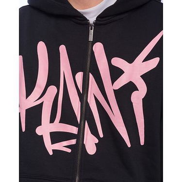 Mikina Karl Kani Karl Kani Woven Signature Kani OS Zip Hoodie Čierna | KK-60220169, 2