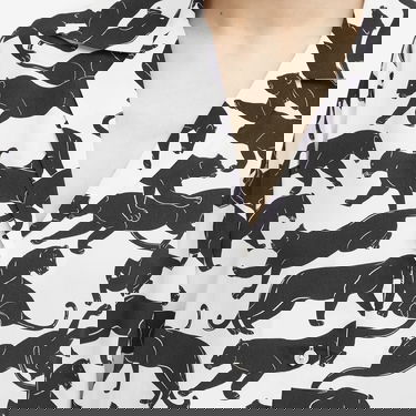 Košeľa Anine Bing Mylah Print Shirt Biela | A-07-3239-PRT30, 5