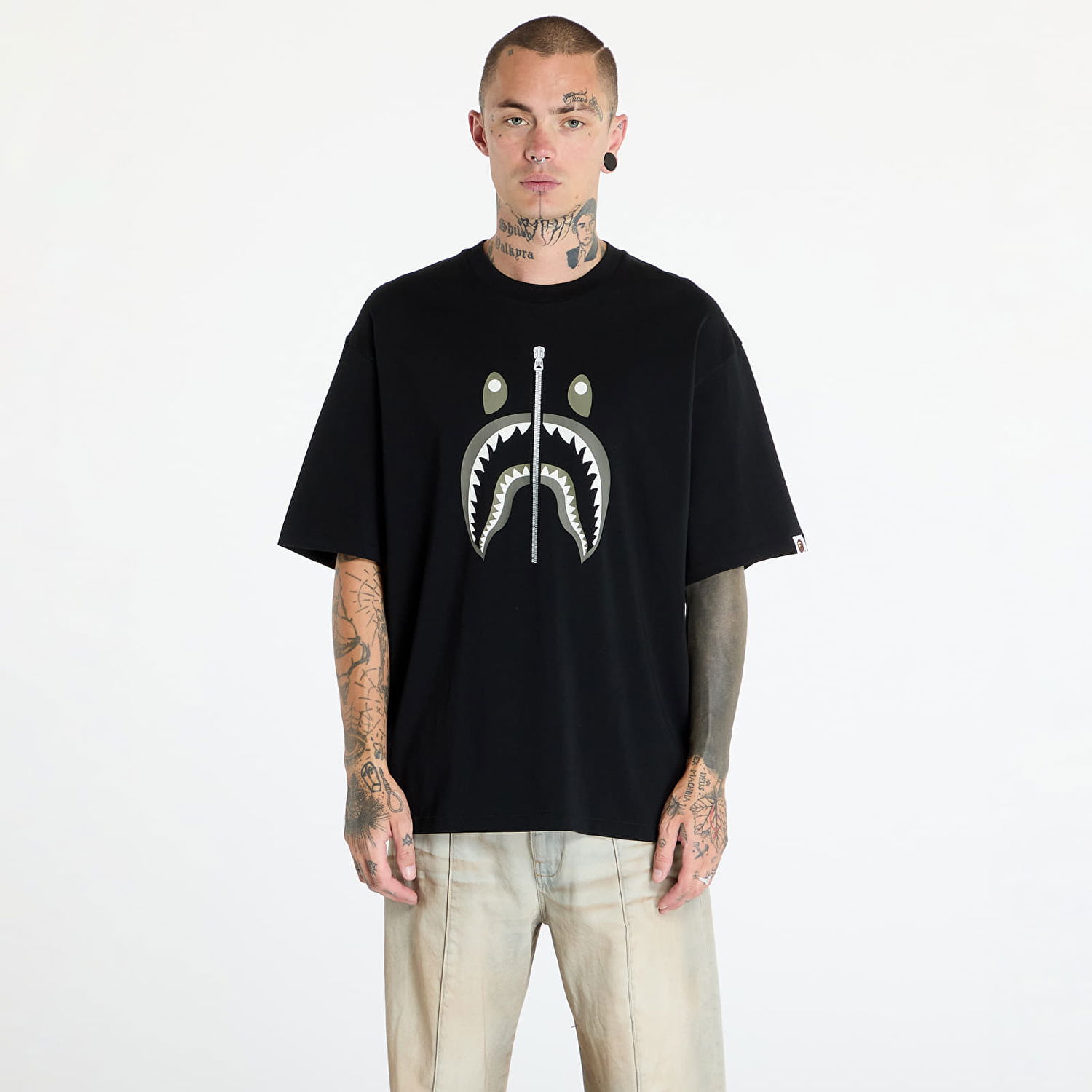 Tričko BAPE Shark Tee 2 Black Čierna | 001TEK701312M BLK, 0