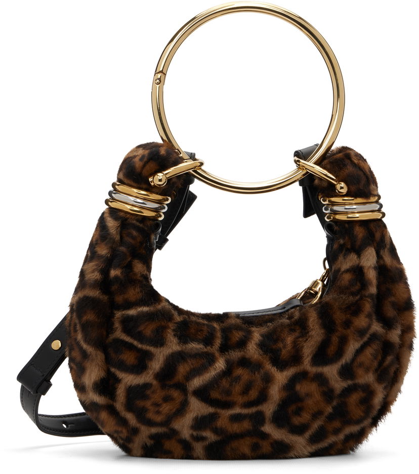 Kabelka CHLOÉ Mini Leopard Print Faux Fur Bracelet Bag Rôznofarebný | CH25WS623Q20