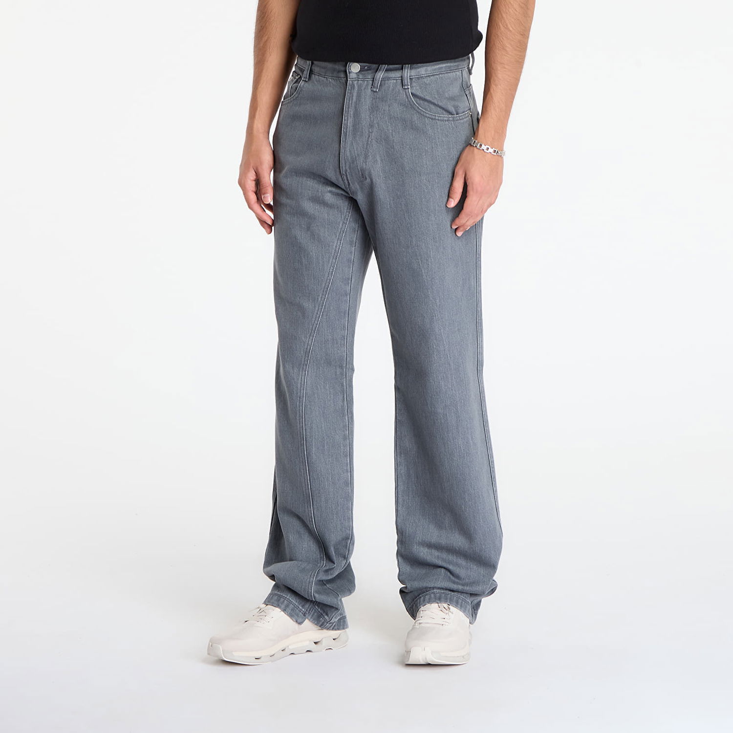 Džínsy Post Archive Faction (PAF) Curved Jeans Šedá | A1-200GR, 0