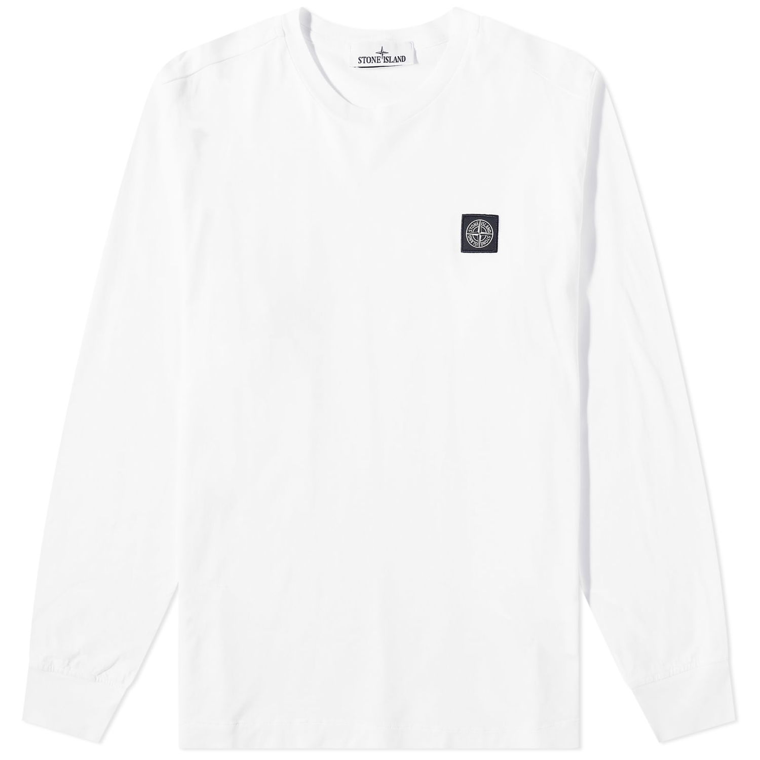 Tričko Stone Island Long Sleeve Patch Tee Biela | 101522713-A0001, 0