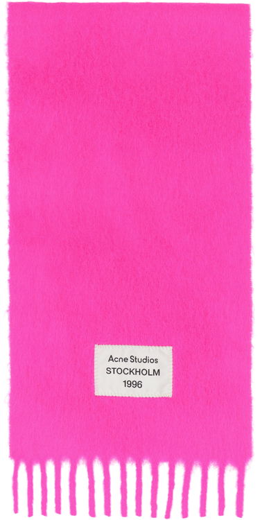 Šál Acne Studios Pink Fringe Alpaca Scarf Ružová | CA0350-, 2