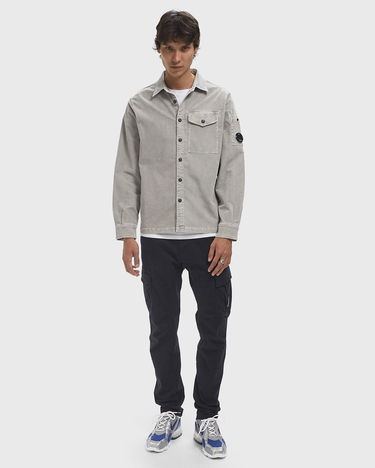 Košeľa C.P. Company Long Sleeve Corduroy Shirt Šedá | 19CMSH071A006410O-331, 2