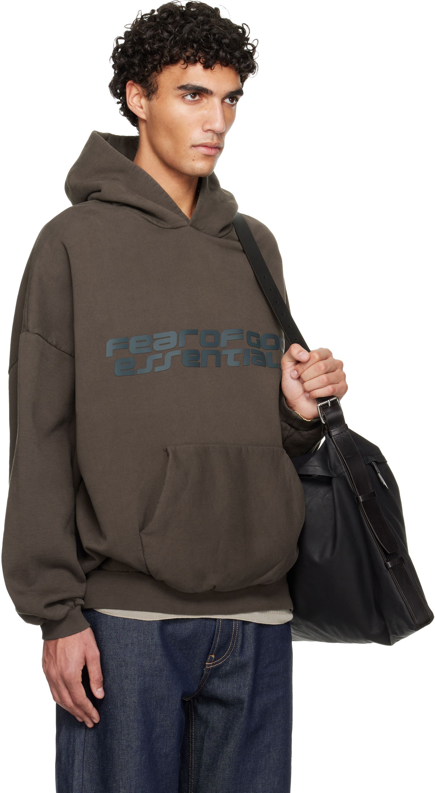 Mikina Fear of God ESSENTIALS Holiday Heavy Fleece 90s Hoodie Hnedá | 192HO256563F, 1