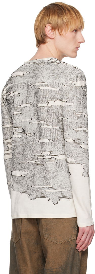 Tričko Diesel Diesel K-Cadmo Long Sleeve T-Shirt Biela | A18119-0AFBV-129, 2