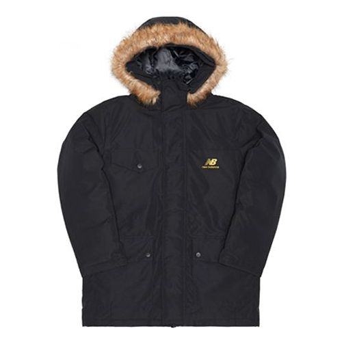 Parka New Balance Furry Hooded Parka Čierna | AMJ04349-BK, 0