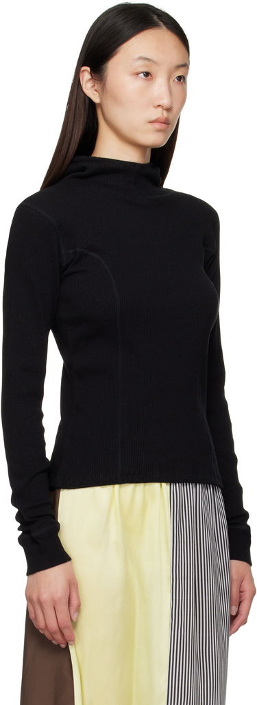 Mikina Baserange Baserange Hanifa Ribbed Hoodie Čierna | TTHH-RCR-AU25, 1