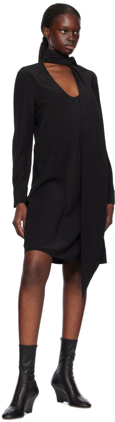 Šaty Helmut Lang Helmut Lang Scarf Midi Dress Čierna | O01HW605, 3
