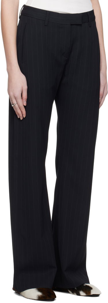 Nohavice Acne Studios Acne Studios Pinstripe Trousers Čierna | AK0873-, 1