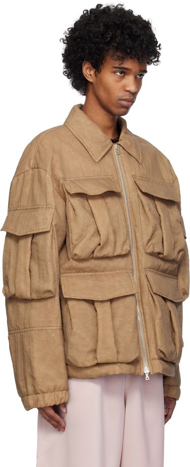 Prešívaná bunda Dries Van Noten Dries Van Noten Taffeta Multi-Pocket Jacket Hnedá | 251-020526-1329, 1