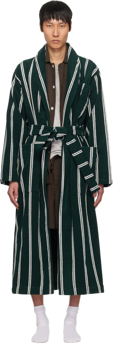 Kabáty TEKLA Tekla Terry Classic Bathrobe Zelené | CB-FOGRST, 0