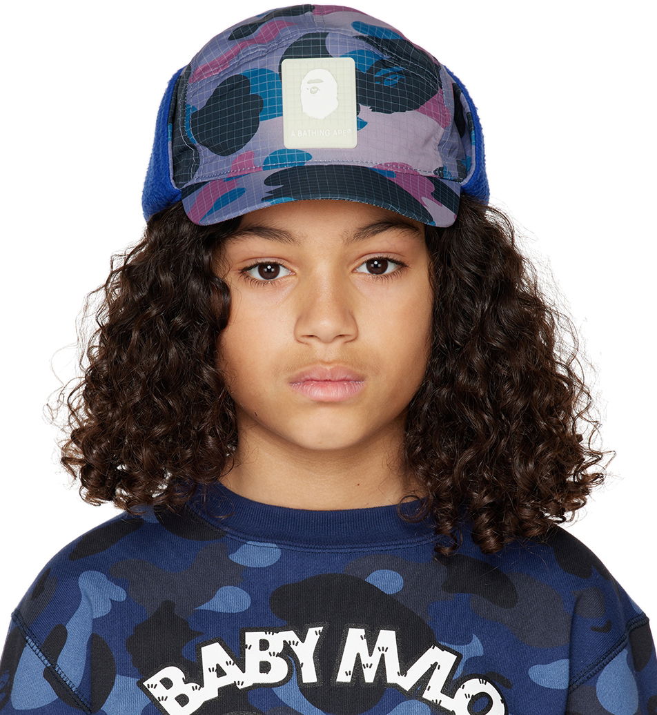 Šiltovka BAPE Kids Camo Trapper Hat Fialová | 001CPI803001K, 0