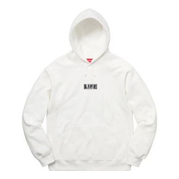 Mikina Supreme Gilbert George Life Hoodie Biela | SUP-SS19-834