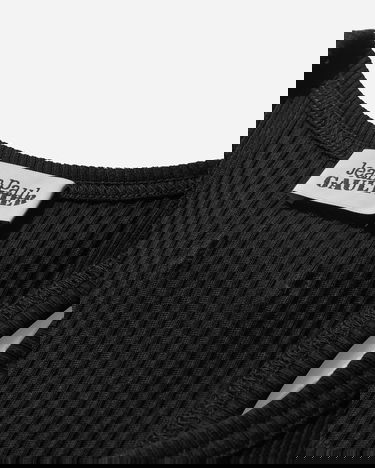 Tielko Jean Paul Gaultier Patch Detail Ribbed Tank Top Čierna | 24-25-U-DB023-J054 00, 4