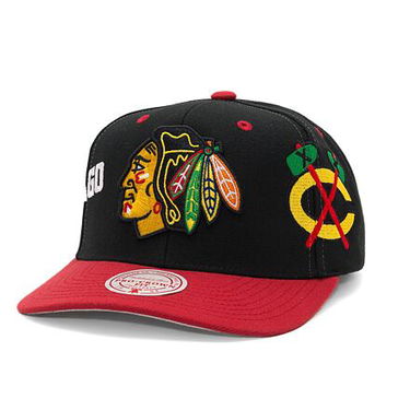 Šiltovka Mitchell & Ness Overbite Pro Snapback Chicago Blackhawks Black Čierna | HHSS7311-CBHYYPPPBLCK, 0