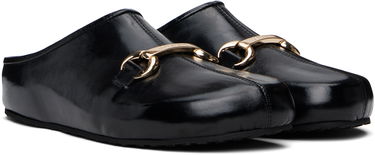 Doplnky Marine Serre Marine Serre Smooth Leather MS Slip-on Loafers Čierna | MFW022A CLEA0004, 3
