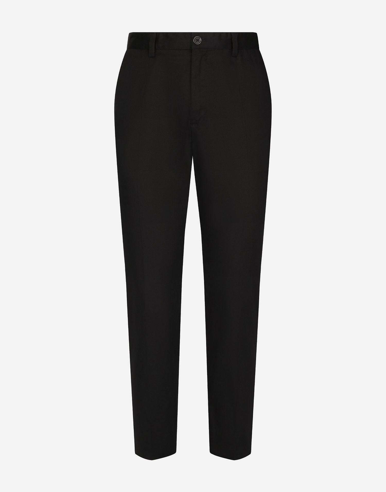 Nohavice Dolce & Gabbana Dolce & Gabbana Stretch Gabardine Trousers 44 Čierna | GY6IETGG825B0665, 0
